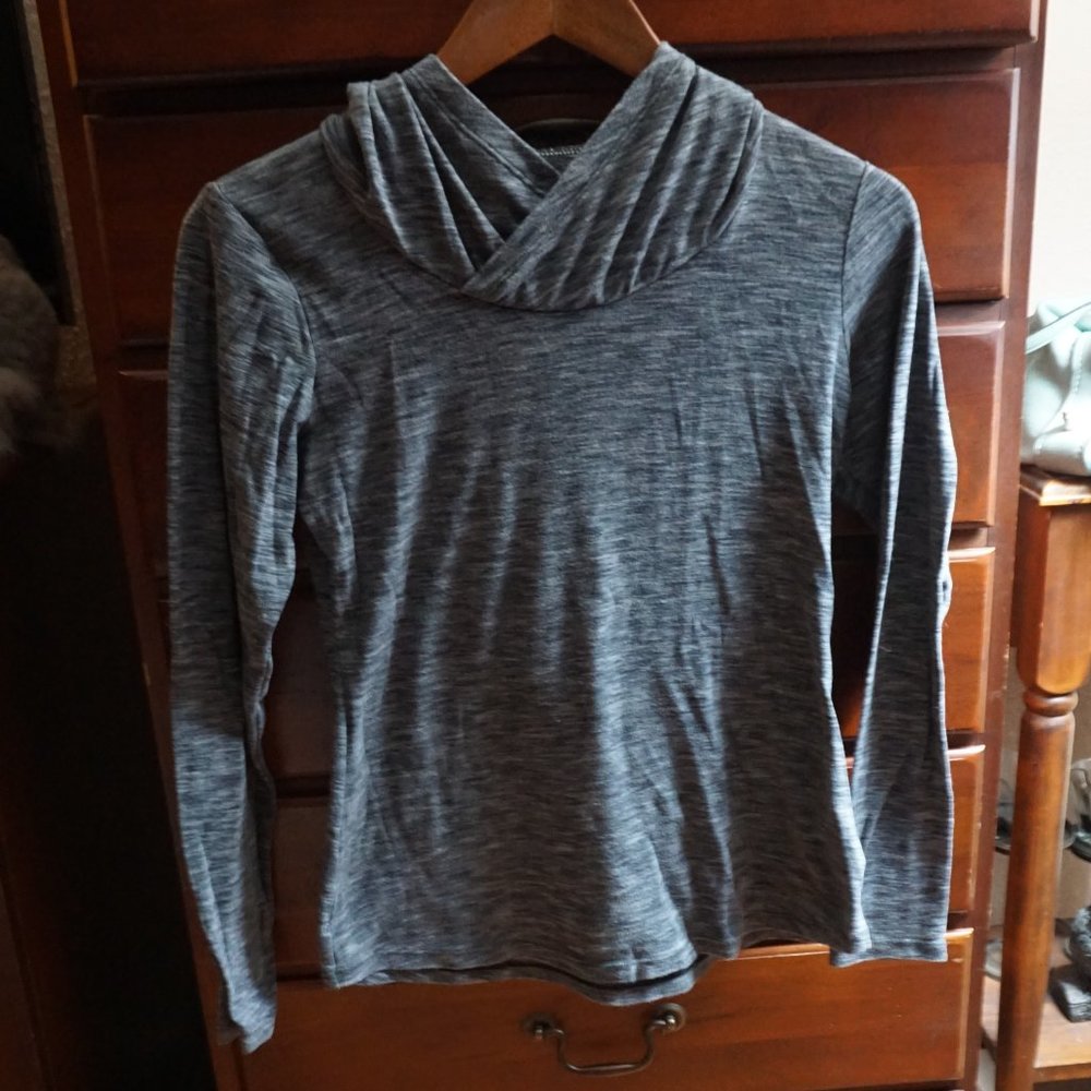 Columbia Pullover Space Dye Grey Womens S M Long Sleeve Hoodie